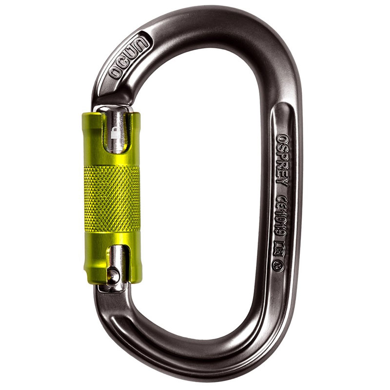 OCÚN Osprey Twist green karabiner